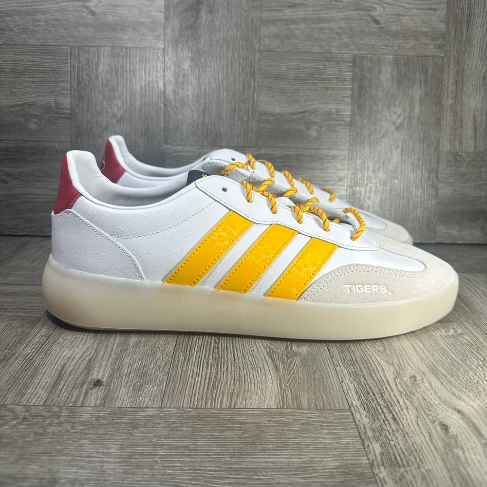 Adidas Barreda Decode Grambling State Tigers Men 11.5 White Yellow NEW KJ6845